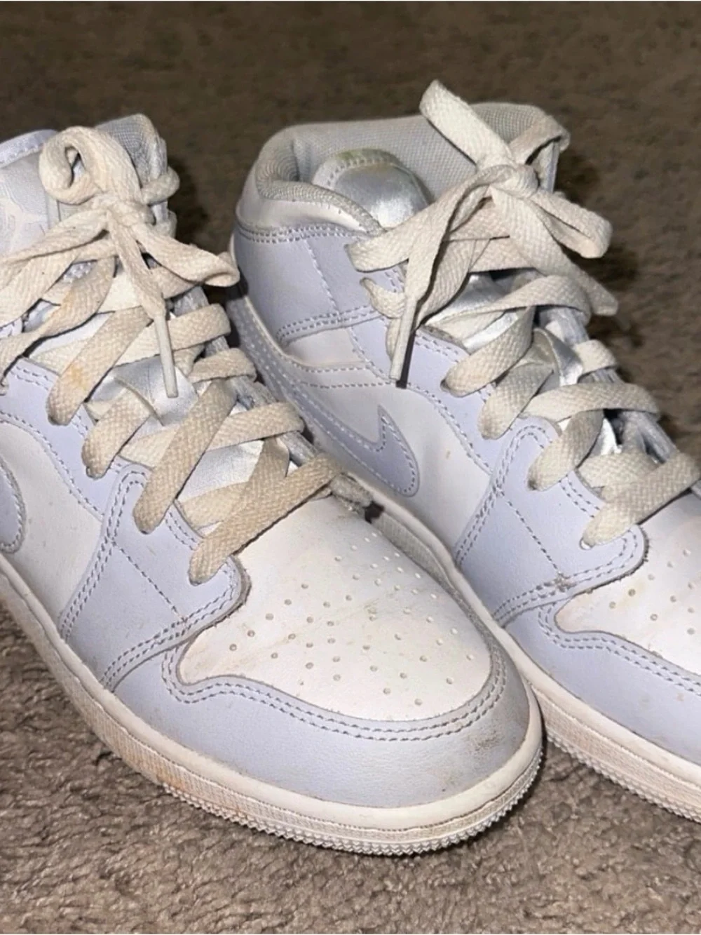 Nike Kids White Low-Top Sneakers